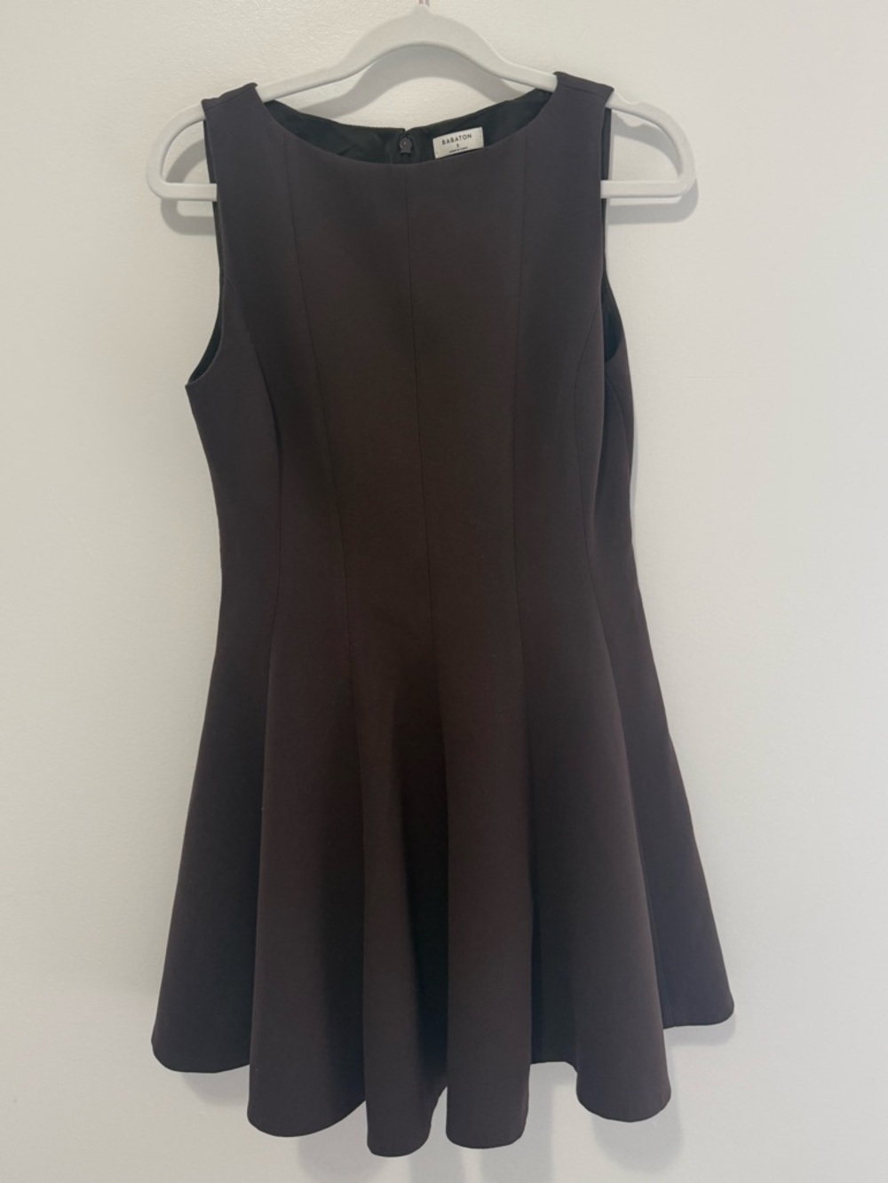 Aritzia Babaton Proxy Dress Brown | Fit & Flare Mini | Size 2 | Hourglass